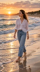 Candid Shoreline Walking Prompt