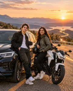 Car and Bike Group Route Prompt