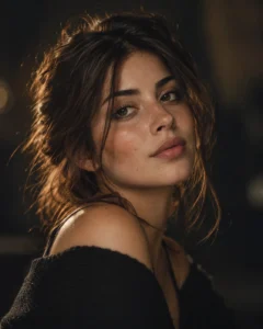 Cinematic Face-Focus Portrait