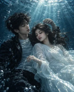 Couple Underwater Portrait Prompt
