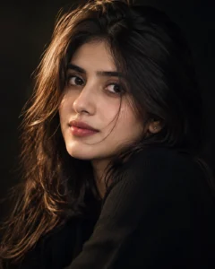 Dark Background Close-Up Portrait
