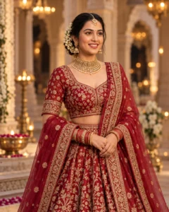 Elegant Lehenga Portrait Prompt