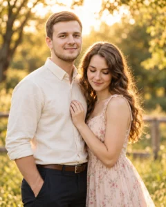 Golden Hour Romantic Couple Prompt