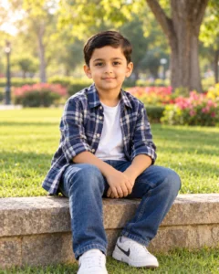 Outdoor Park Kids Portrait