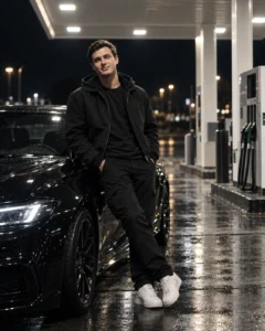 Petrol Pump Car Portrait Prompt
