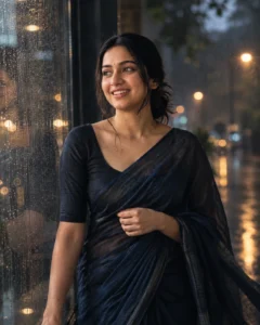 Rainy Blurry Saree Prompt
