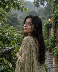 Rainy Garden Portrait