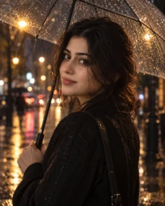 Rainy Street Portrait Prompt