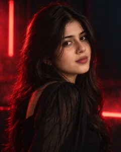 Red Neon Studio Portrait