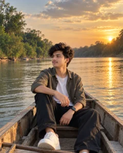Riverside Boat Cinematic Prompt