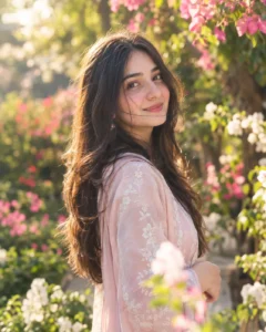 Soft Blossom Garden Portrait