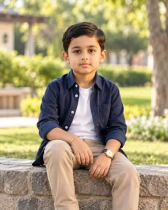 Stylish Casual Kids Portrait
