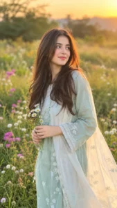 Wildflower Field Fashion Portrait
