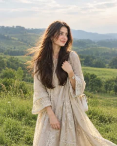 Windy Nature Editorial Portrait